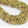Natural Shaded Lemon Quartz Micro Faceted Roundel Beads Strand Length is 13 Inches each & Sizes from 2.5mm approx.